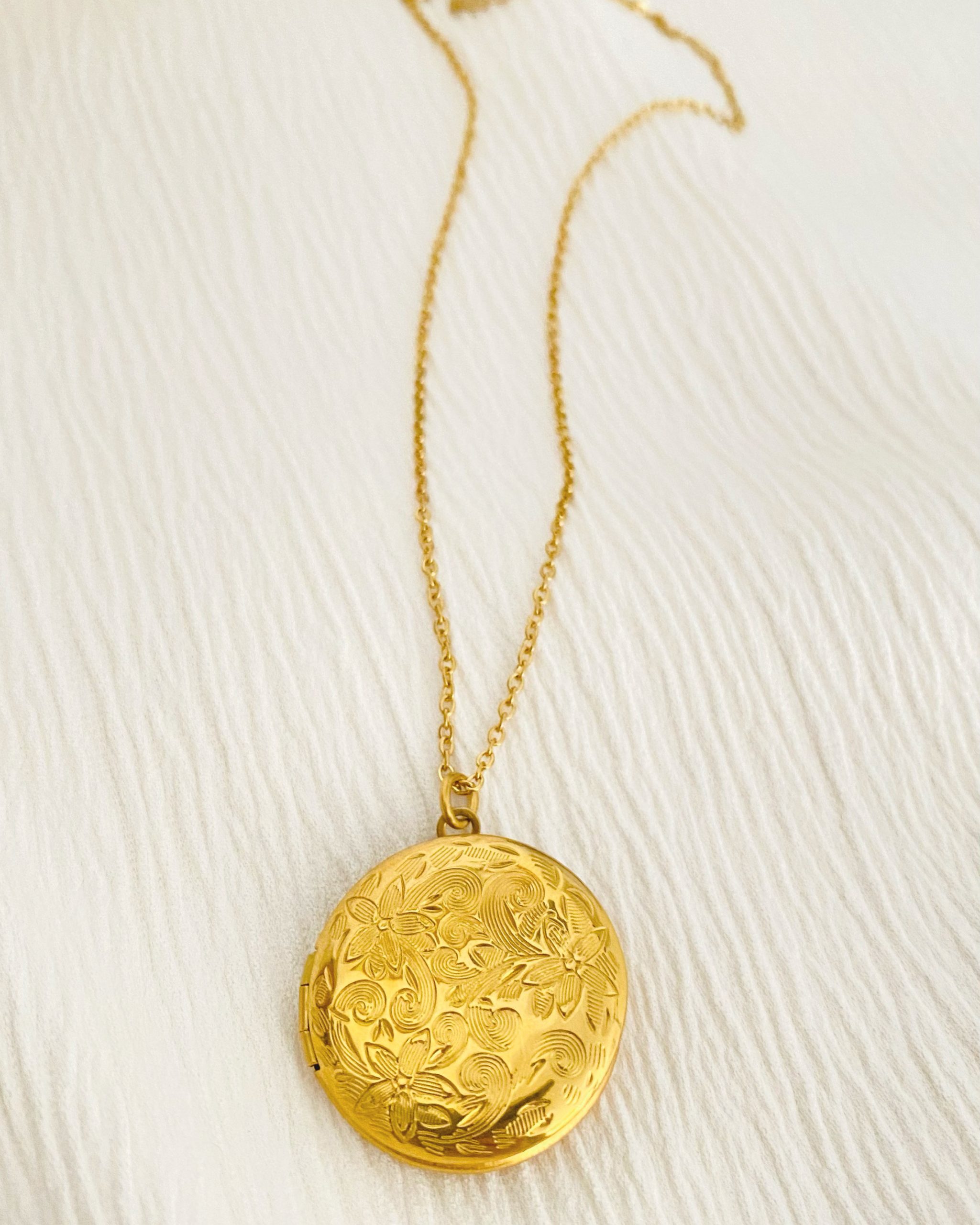 Ogrlica medaljon cvijet s fotografijama - Slika 3