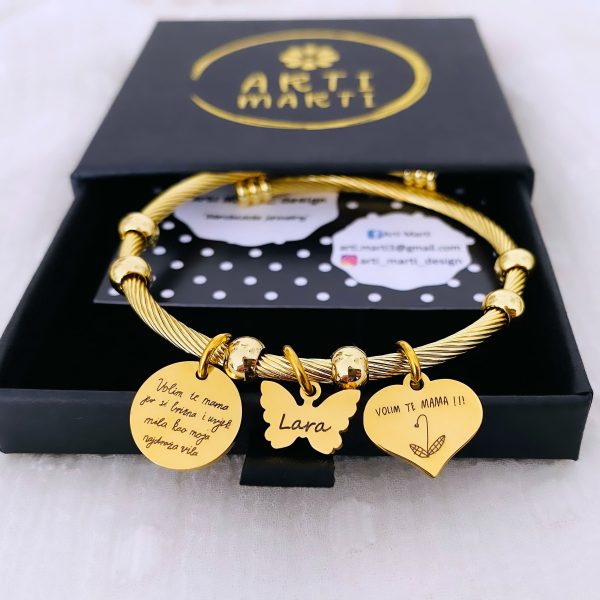 Personalizirana Magic narukvica s tri privjeska